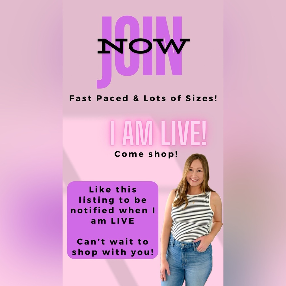 I’m LIVE now! Come shop! 😊